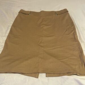 This is a light brown knee length skirt (NEVER WORN)